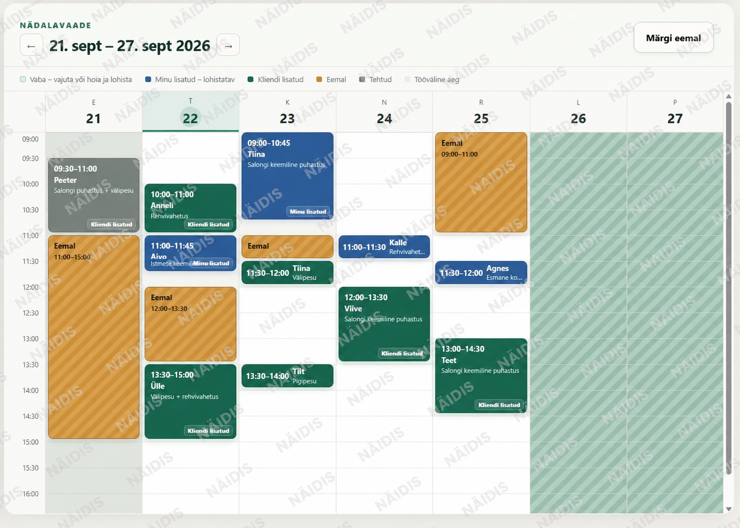 KALENDER näidis