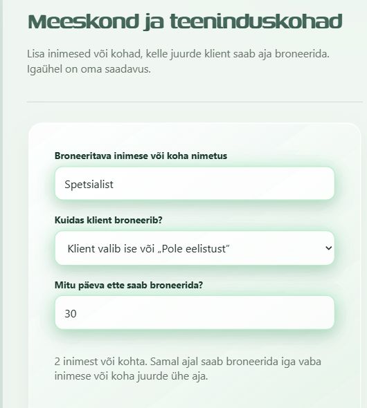 MEESKOND JA KOHAD näidis
